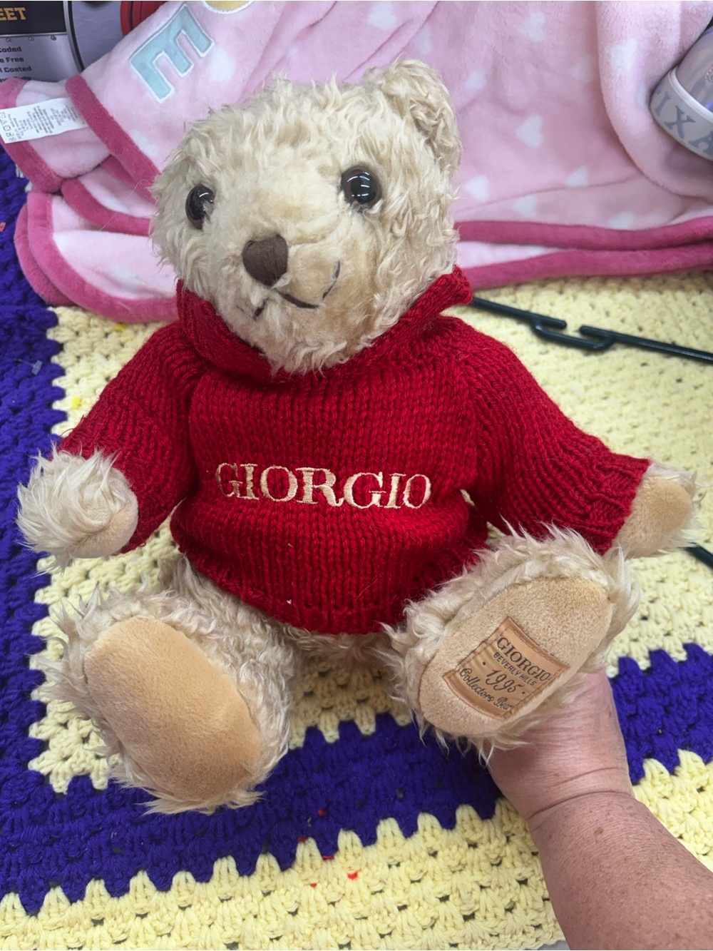Giorgio red sweater 1995 collector bear